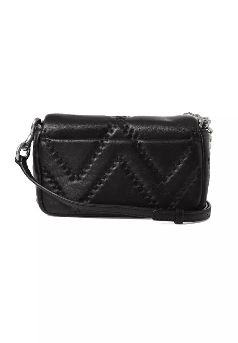 MARC JACOBS J Marc quilted leather small crossbody bag Black