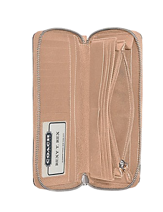 COACH CONTINENTAL WALLET CROSSGRAIN LEATHER (BOUTIQUE) BUFF (C7184)