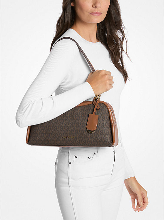 MICHAEL KORS Cecily Medium Shoulder Bag Brown Signature