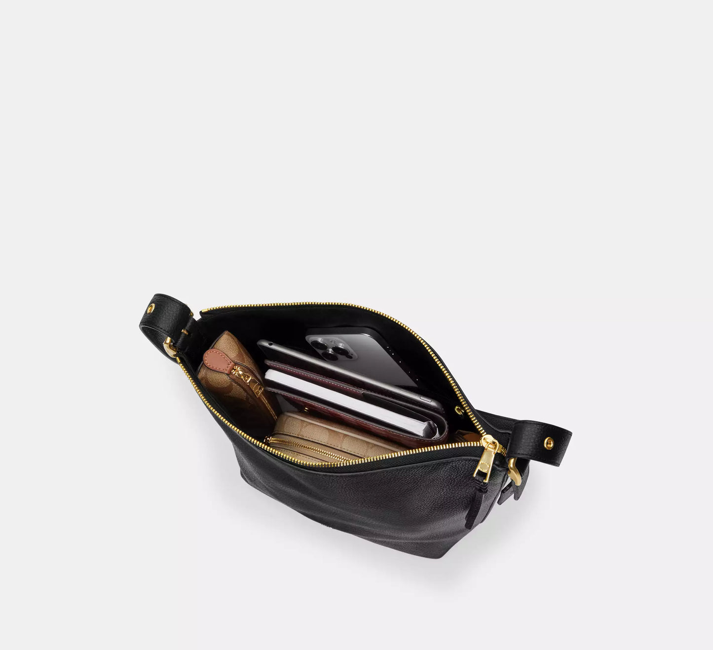 Coach Jude Duffle Bag Leather Dark Stone