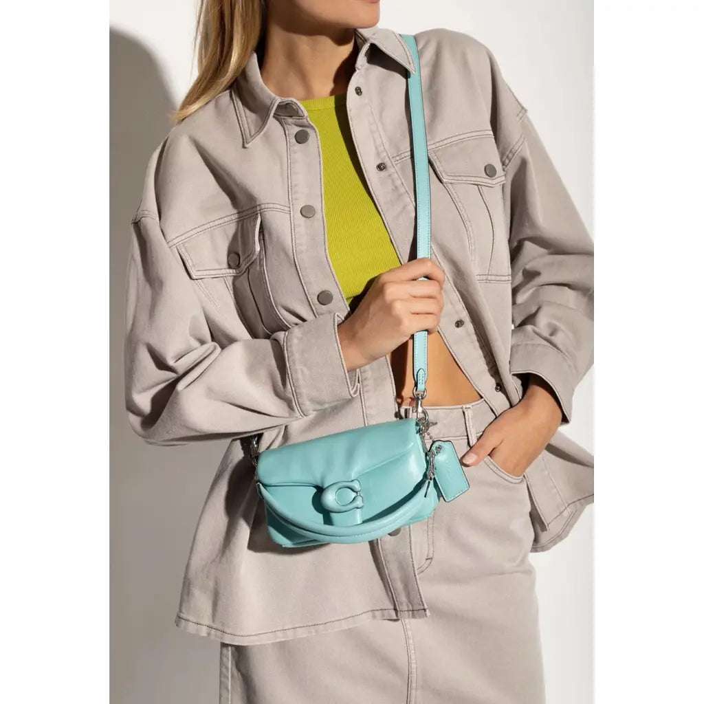 COACH PILLOW TABBY SHOULDER BAG 18 FADED BLUE (C3880) - BOUTIQUE