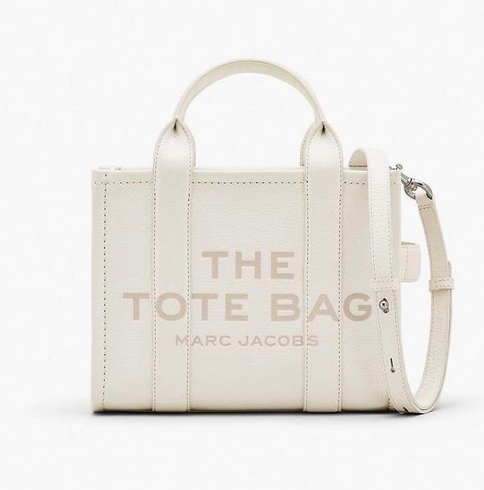 Marc Jacobs THE LEATHER CROSSBODY TOTE BAG COTTON