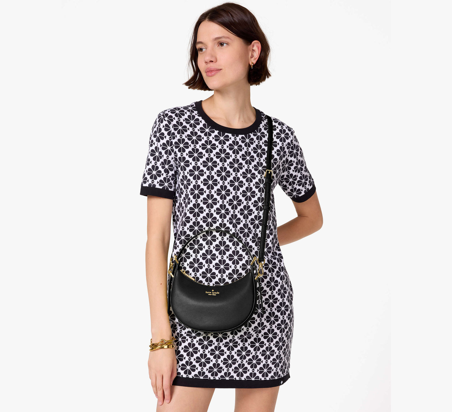 Kate Spade Nova Crescent Shoulder Bag Black