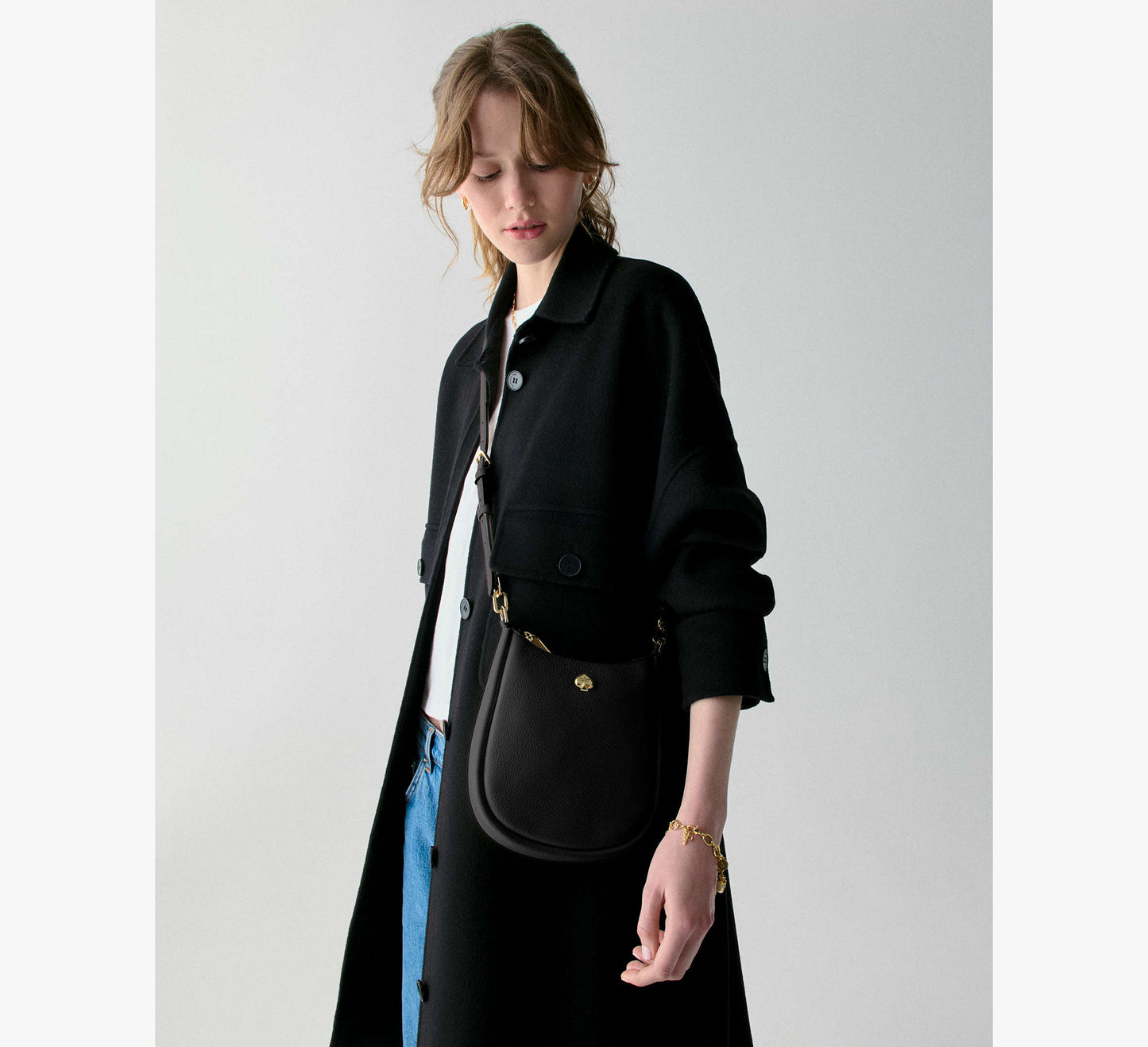 Kate Spade Kayla Small Swingpack Crossbody BLACK