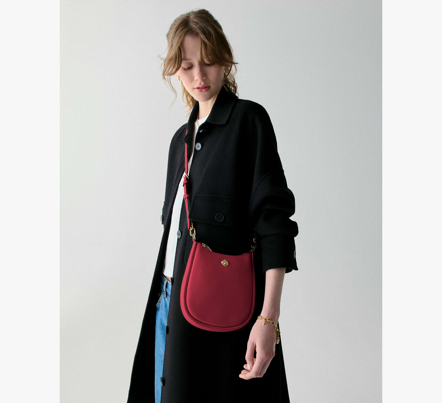 Kate Spade Kayla Small Swingpack Crossbody Perfect Cherry