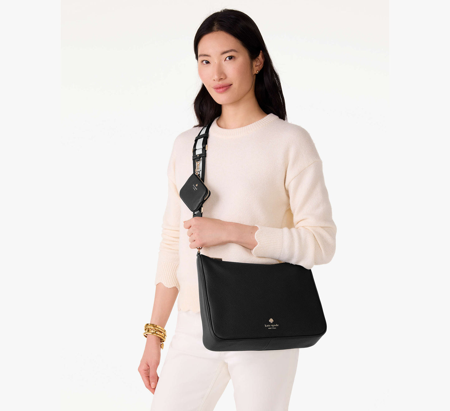 Kate Spade Emma Large Crossbody Bag Black