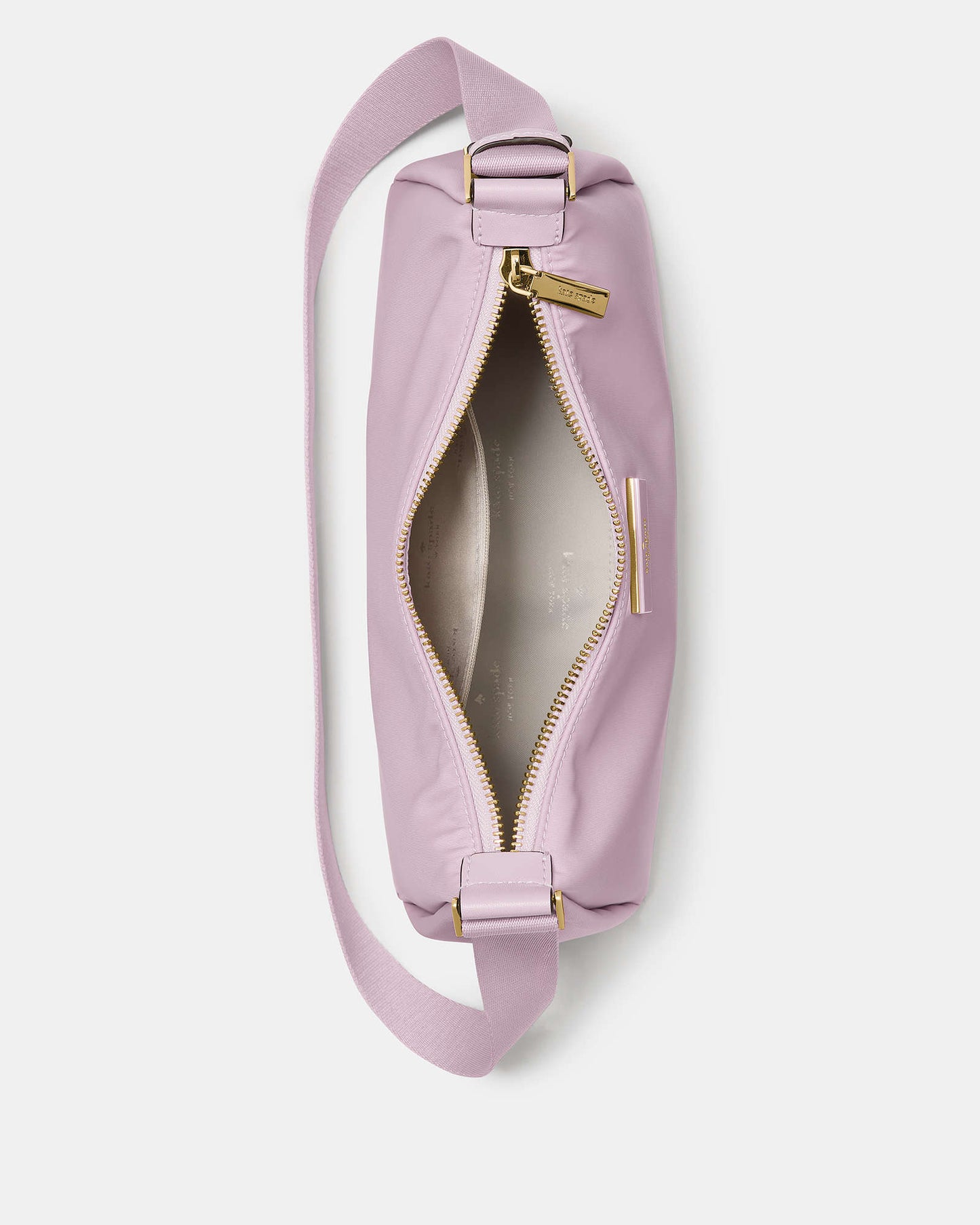 Carter Nylon Small Shoulder Bag Lavender Smoke