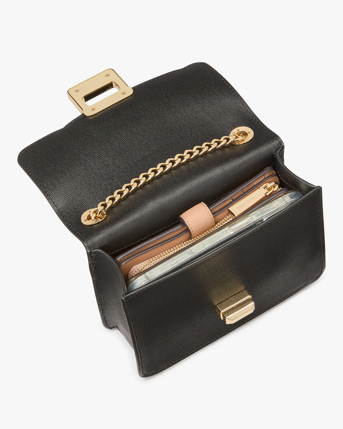 Kate Spade Phoebe Turnlock Mini Flap Crossbody Black