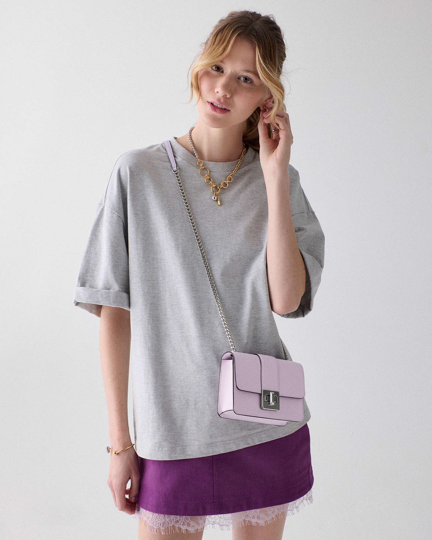 Kate Spade Phoebe Turnlock Mini Flap Crossbody Lilac