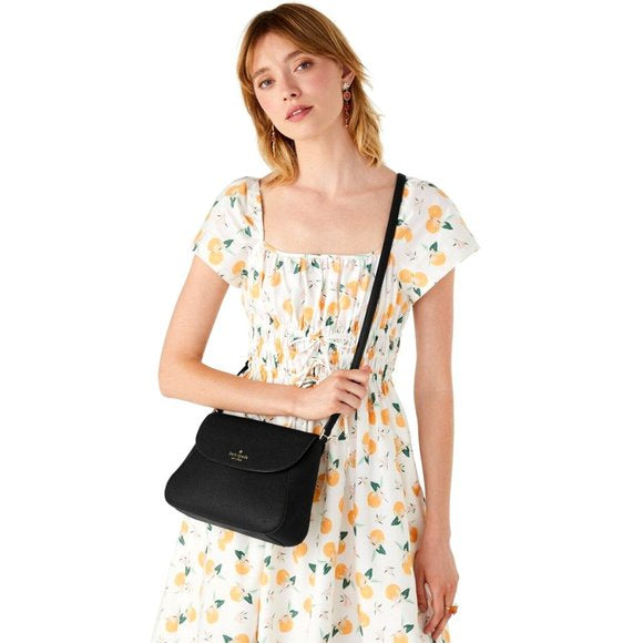 Kate Spade MONICA MEDIUM FLAP CROSSBODY Black