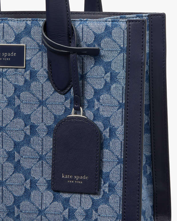 Kate Spade Spade Flower Jacquard Denim Manhattan Small (Boutique)