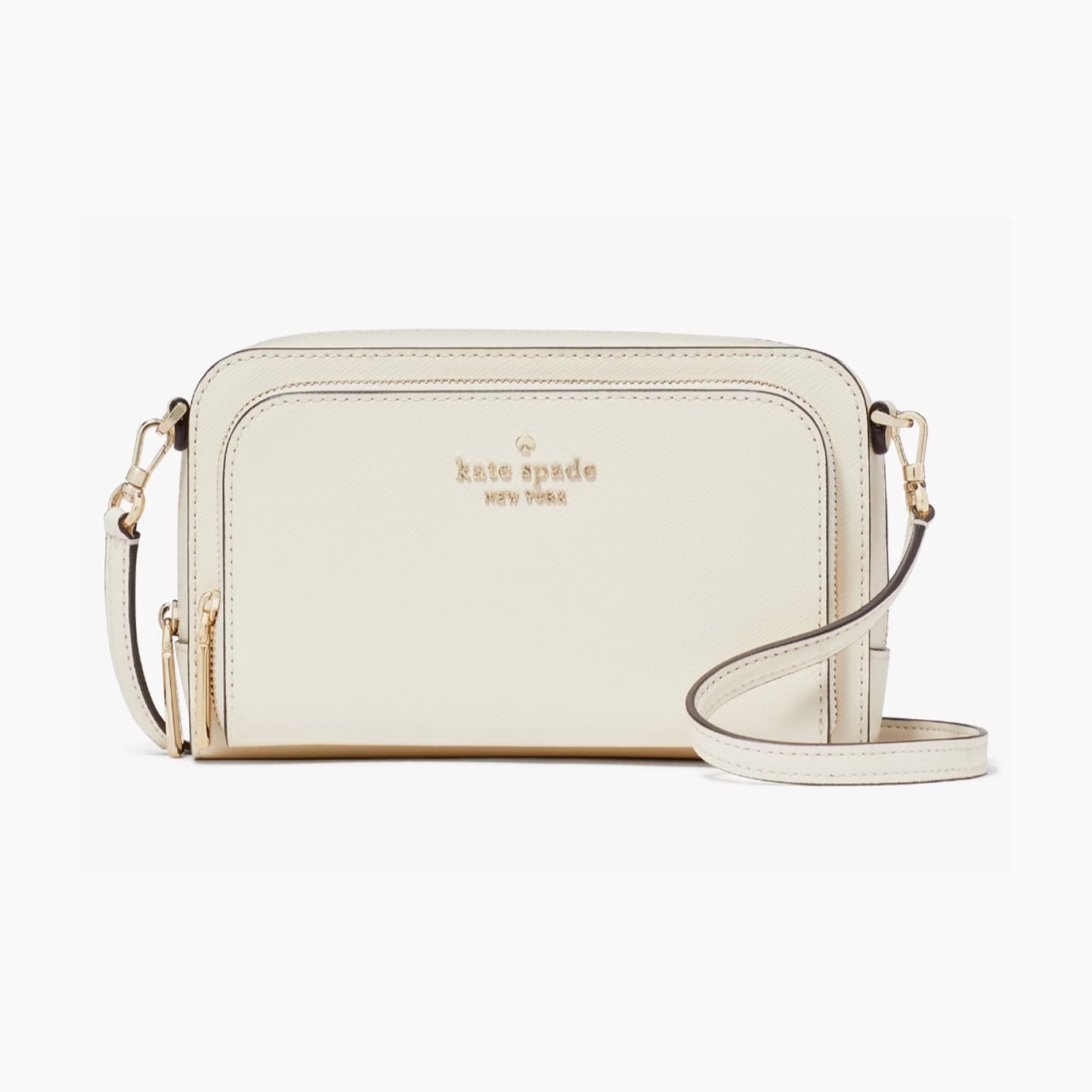 Kate Spade Stacie Dual Zip Crossbody Meringue