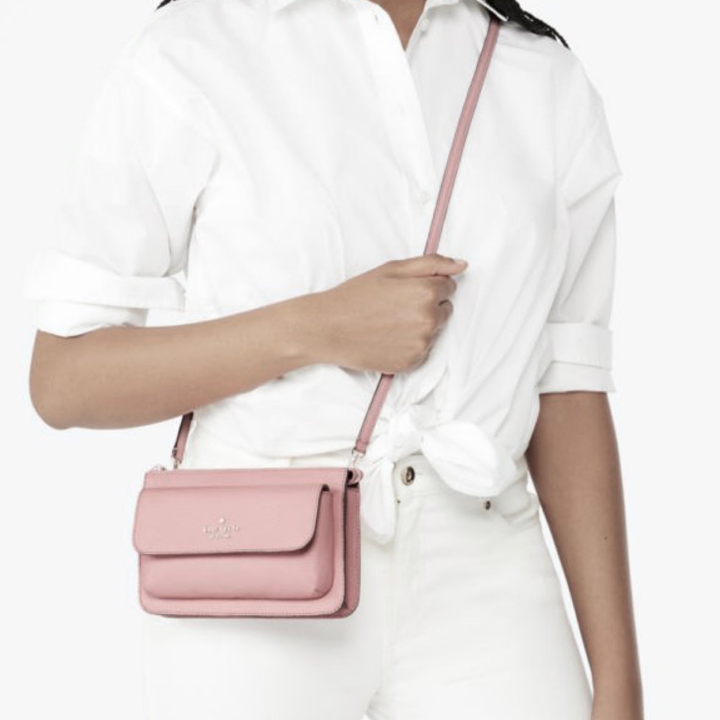 Kate Spade Leila Small Flap Crossbody Pink