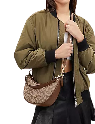 Coach Aria Signature Khaki Brown