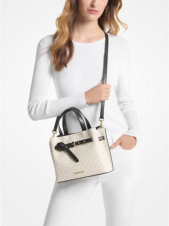 Michael Kors EMILIA SMALL SACHEL (35H0GU5S1B) VANILLA/BLACK