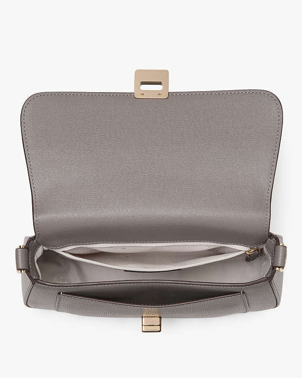 Kate Spade Phoebe Small Flap Crossbody Grey