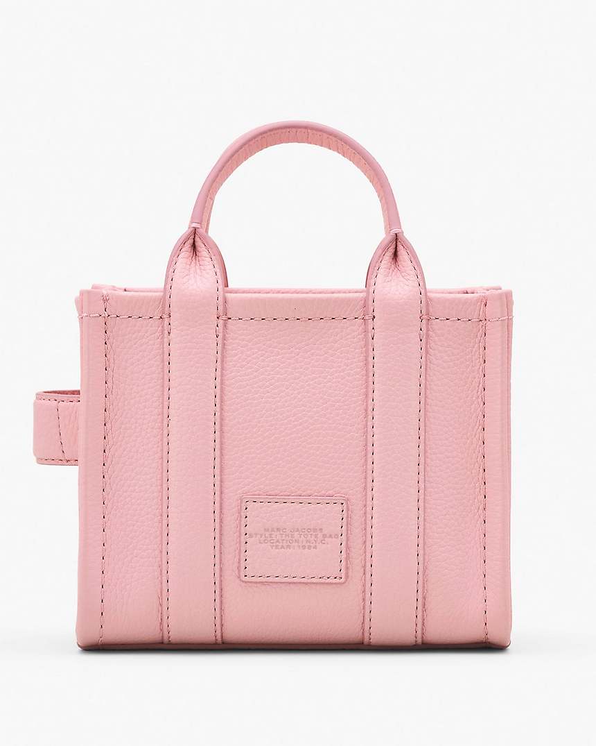 Marc Jacobs THE LEATHER CROSSBODY TOTE BAG RIBBON PINK