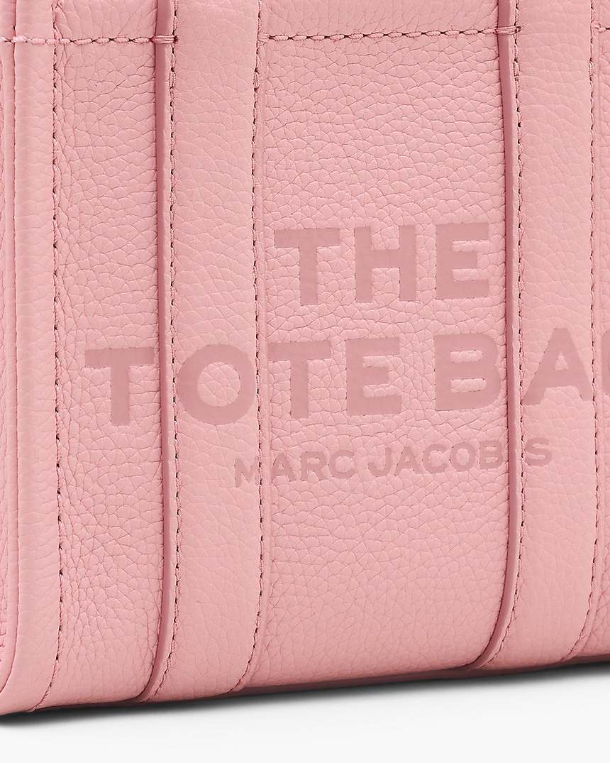 Marc Jacobs THE LEATHER CROSSBODY TOTE BAG RIBBON PINK