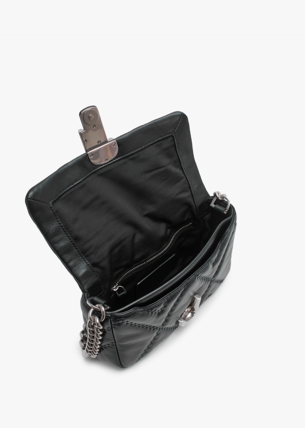 Marc Jacobs Quilted Leather J Marc Shoulder Bag Black