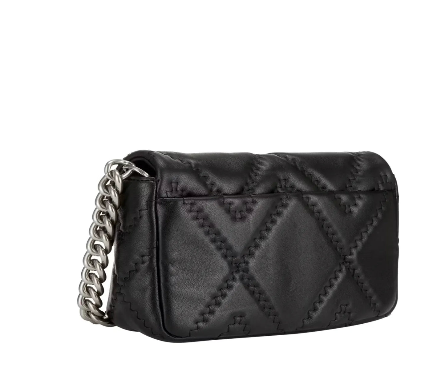 Marc Jacobs Quilted Leather J Marc Shoulder Bag Black