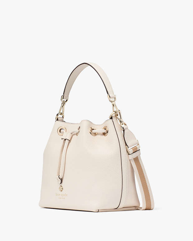 Kate Spade Emma Small Bucket Bag Parchment