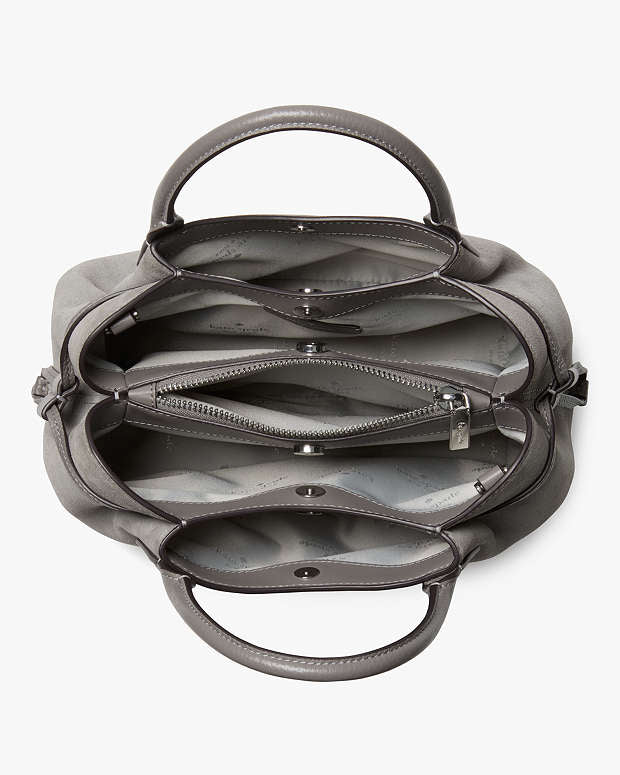 Kate Spade Dumpling Small Suede Hare Grey