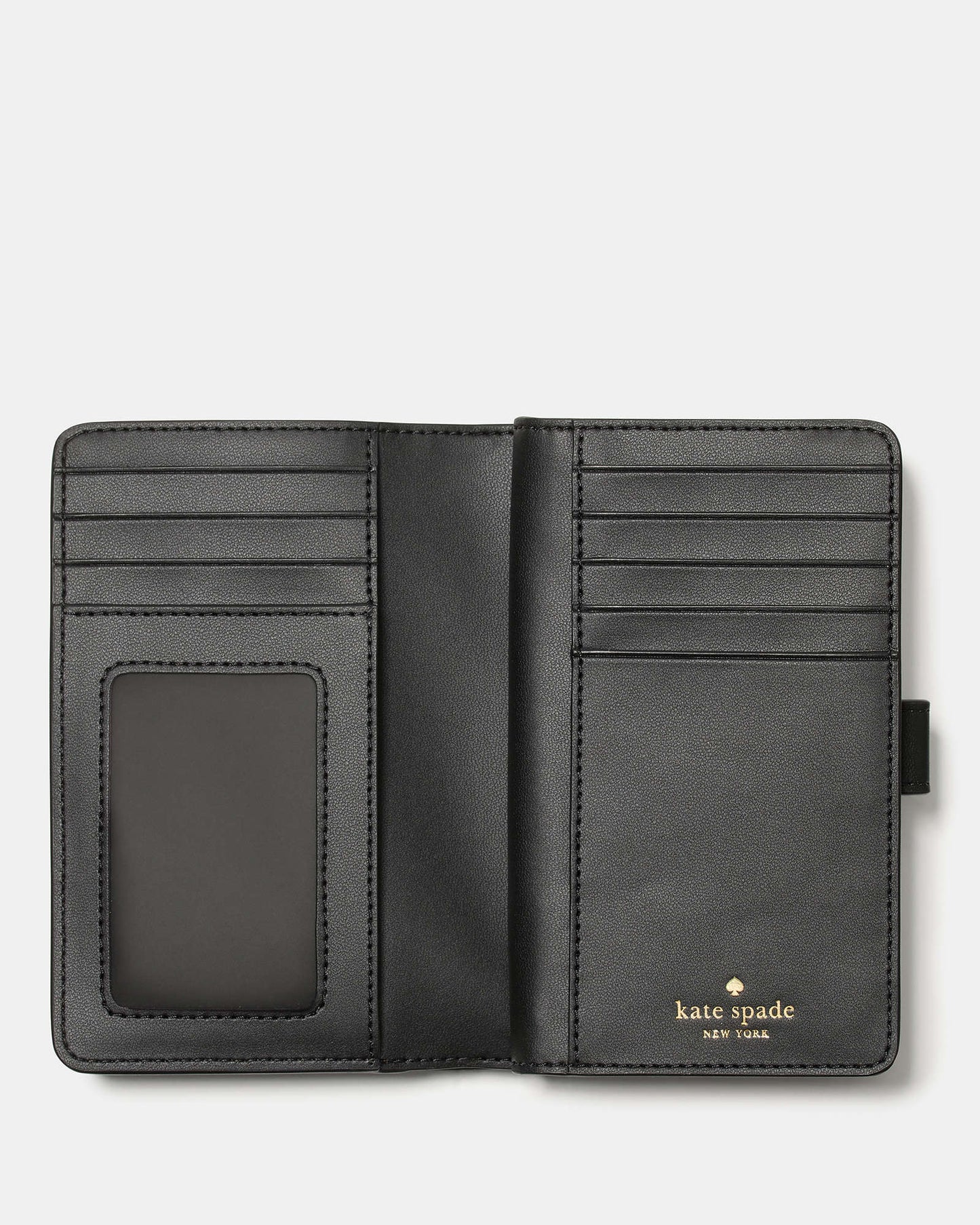 Kate Spade Spade Flower Medium Bifold Wallet Black