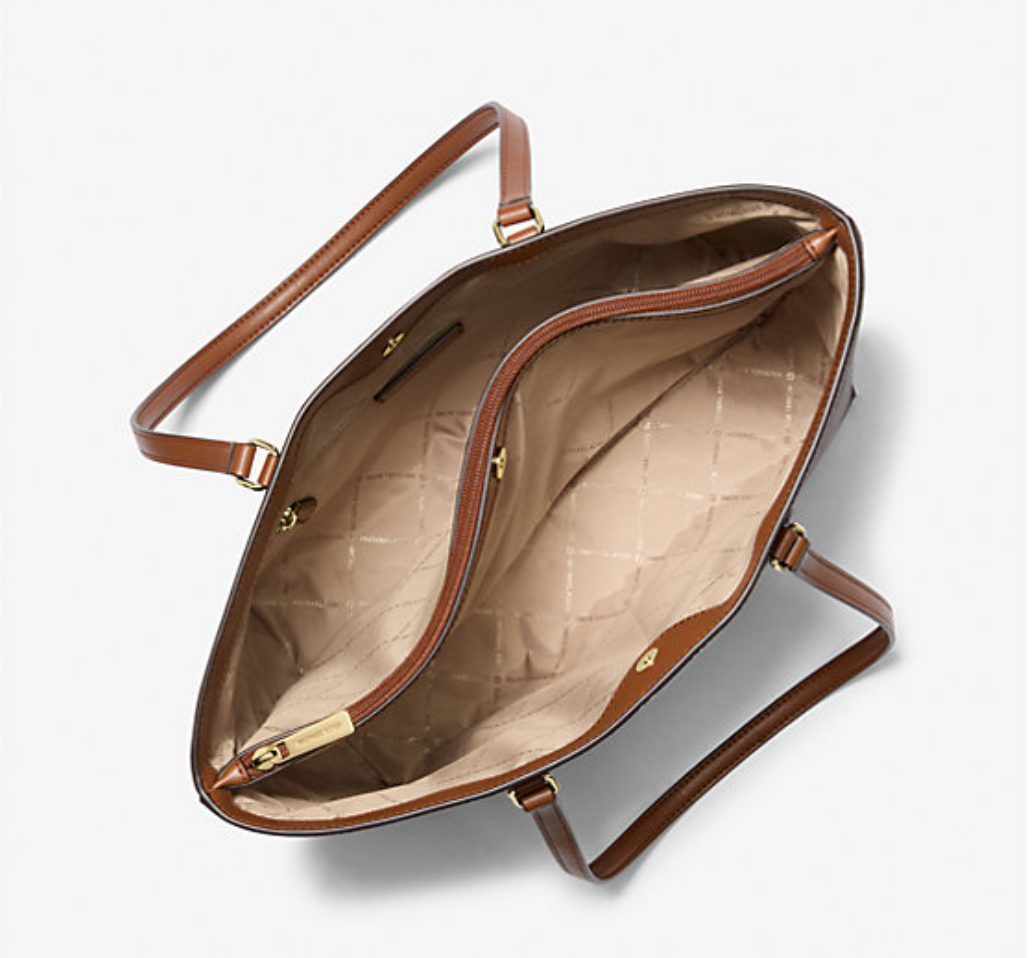 MICHAEL KORS Sheila Large Signature Logo and Metallic Tote