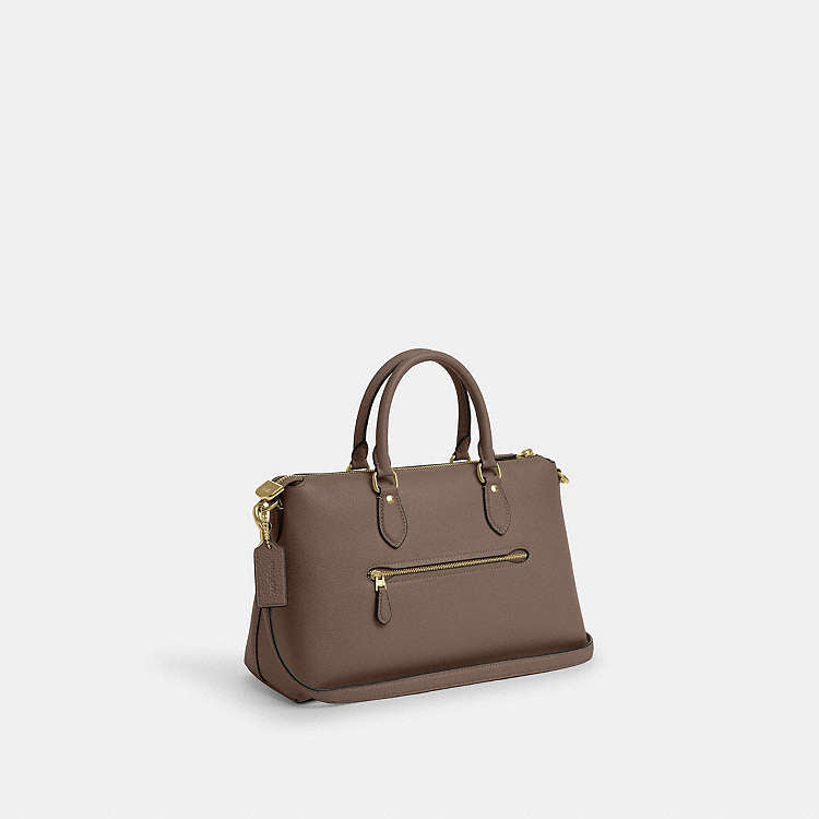 Coach Georgia Satchel Bag Dark Stone