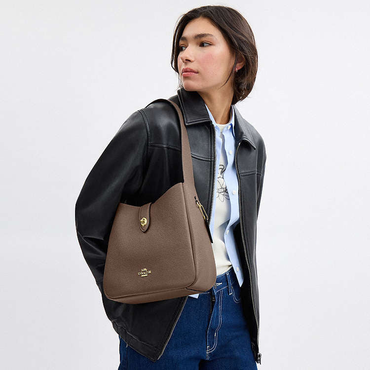 Coach Hadley Convertible Crossbody Bag Dark Stone