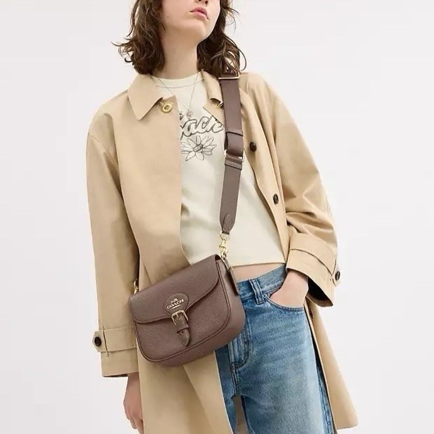 COACH AMELIA SADDLE Dark Stone