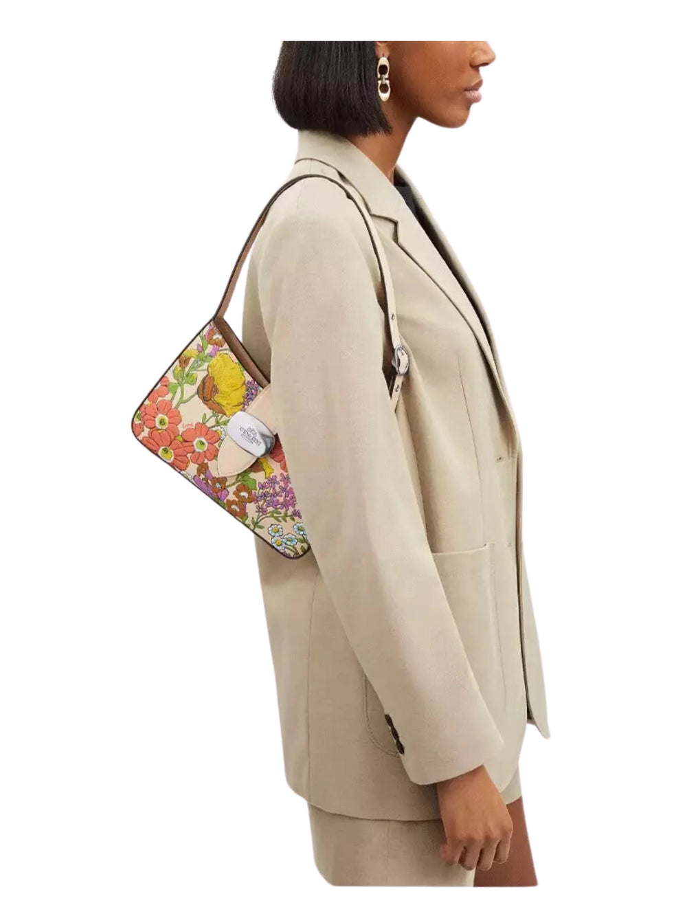 Coach Eliza Shoulder Bag With Floral Print