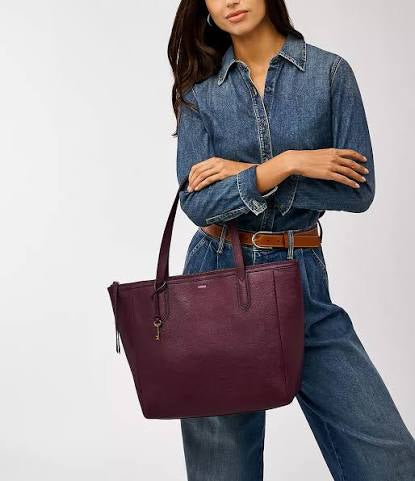 Fossil Sydney Tote Raisin
