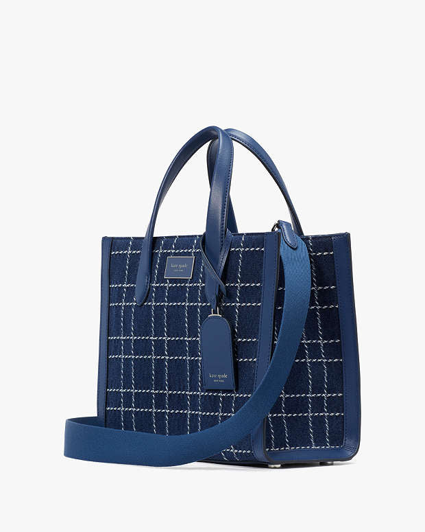 KSB- Manhattan Denim Check Small Tote