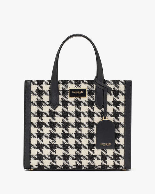 KSB- Manhattan Houndstooth Tweed Small Tote