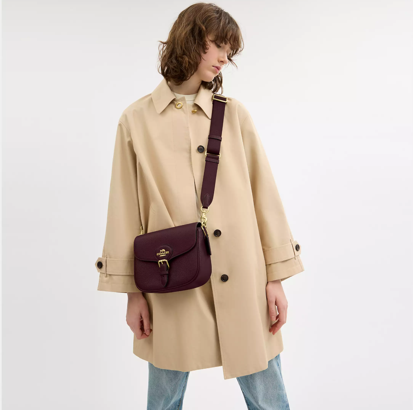 COACH AMELIA SADDLE Brown