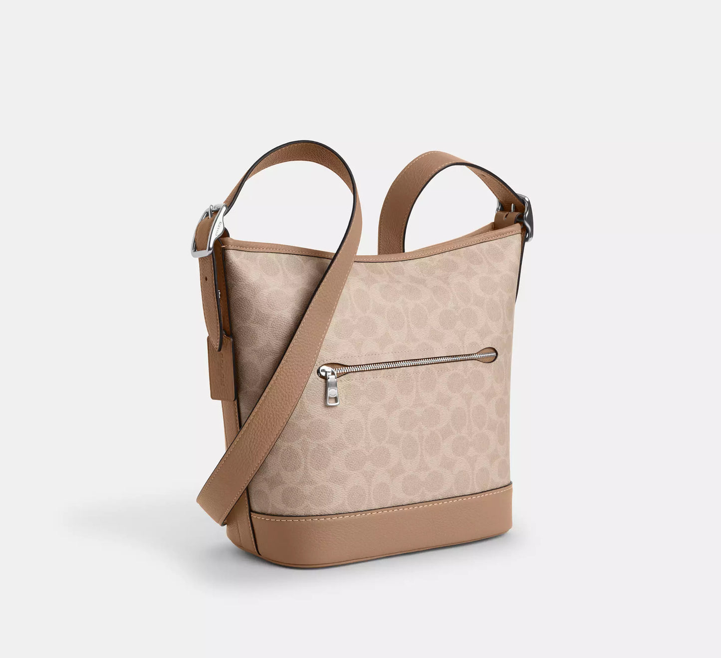 Coach Jude Duffle Bag Signature Canvas Tan