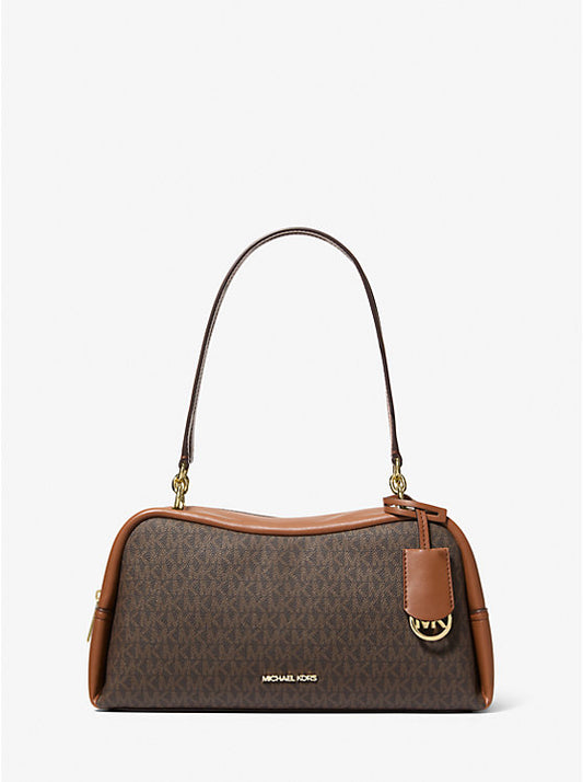 MICHAEL KORS Cecily Medium Shoulder Bag Brown Signature