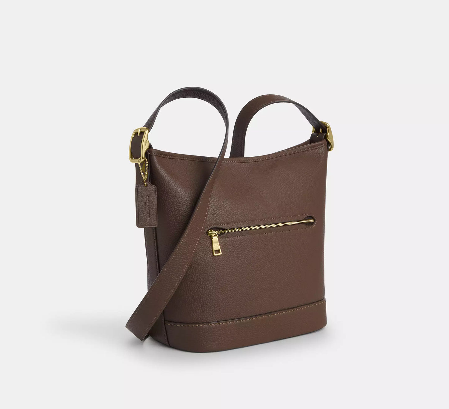 Coach Jude Duffle Bag Leather Dark Stone