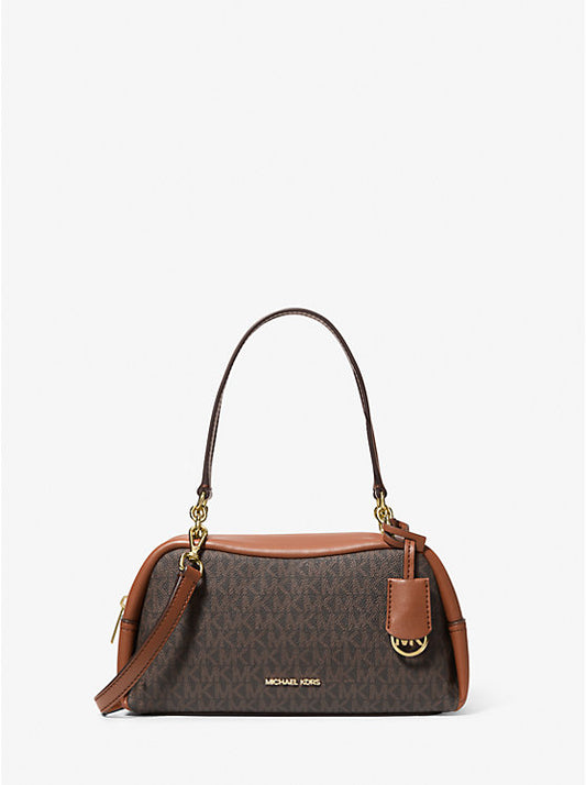 Michael Kors Cecily Small Shoulder Bag Brown Sognature