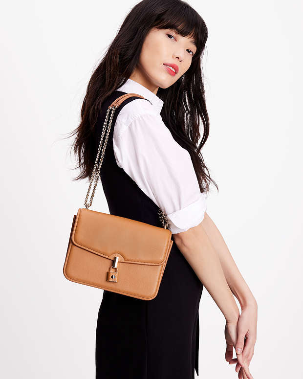 Locket Large Flap Shoulder Bag