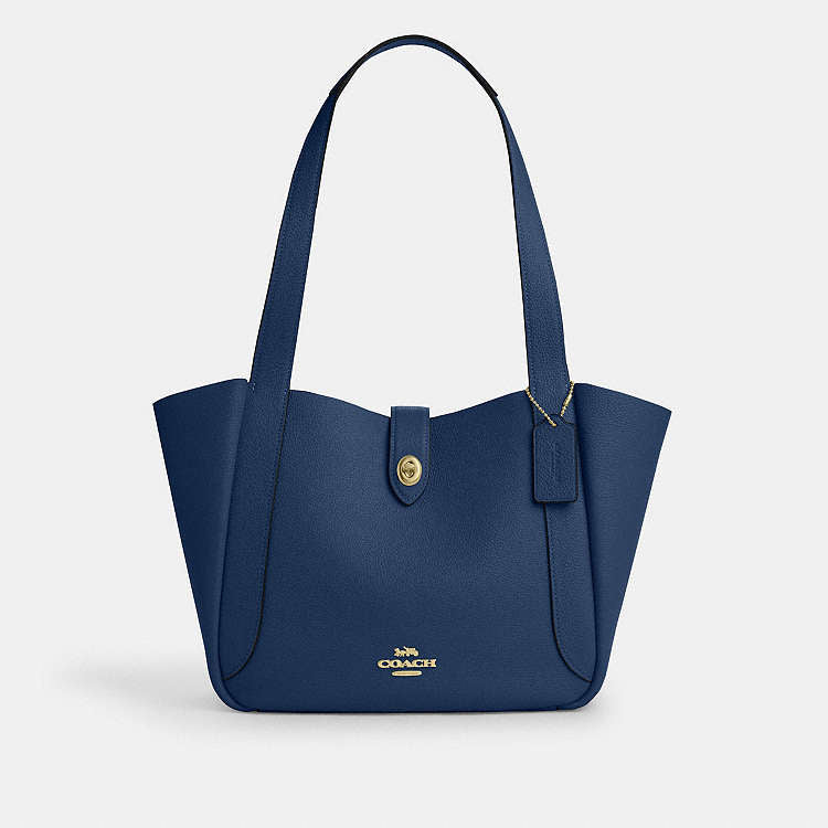 Coach Hadley Turnlock Tote Deep Blue