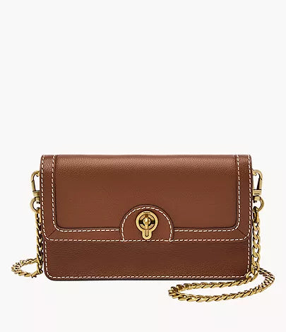 Ainsley Wallet Crossbody Brown