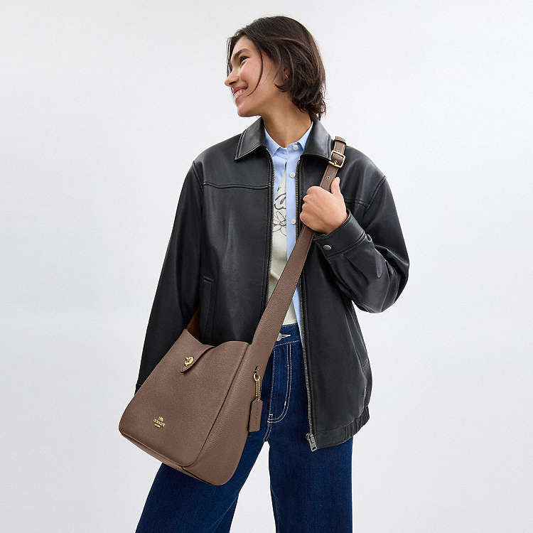 Coach Hadley Convertible Crossbody Bag Dark Stone