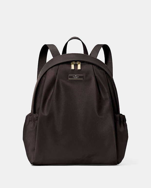 Kate Spade Carter Nylon Large Backpack Hot Fudge