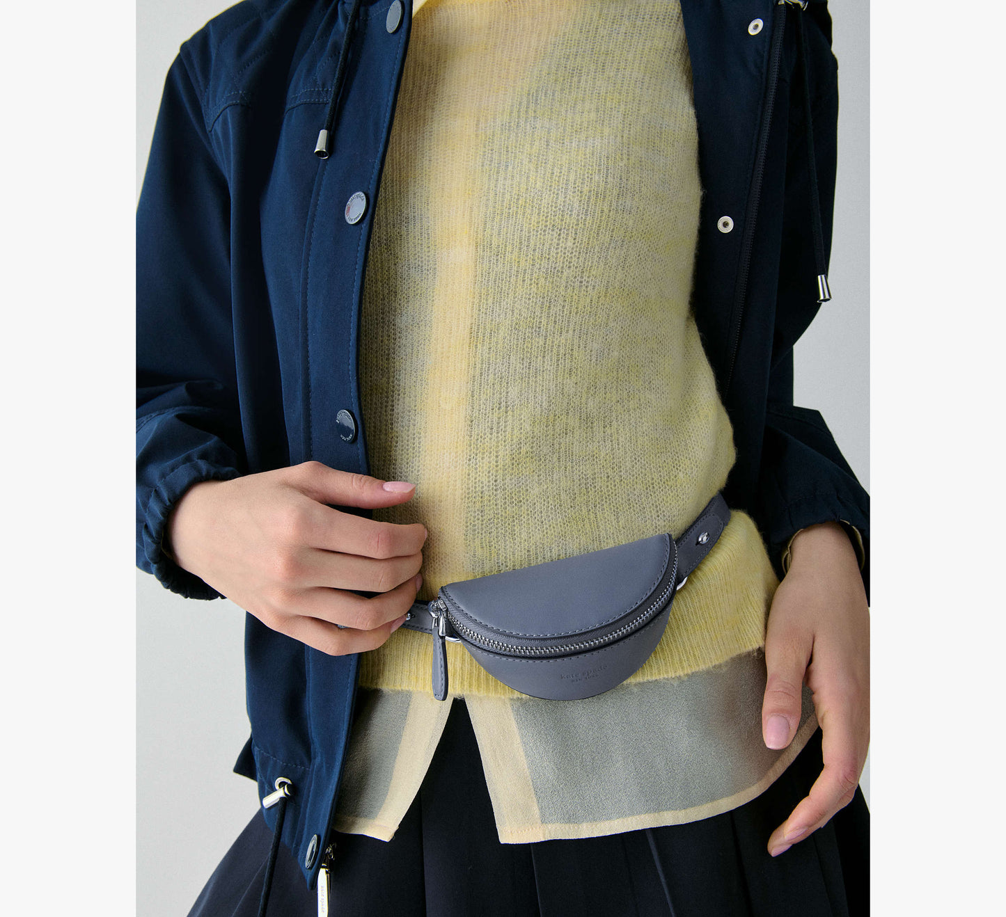 Kate Spade Duo Crossbody Bag Cinder Grey (BOUTIQUE)