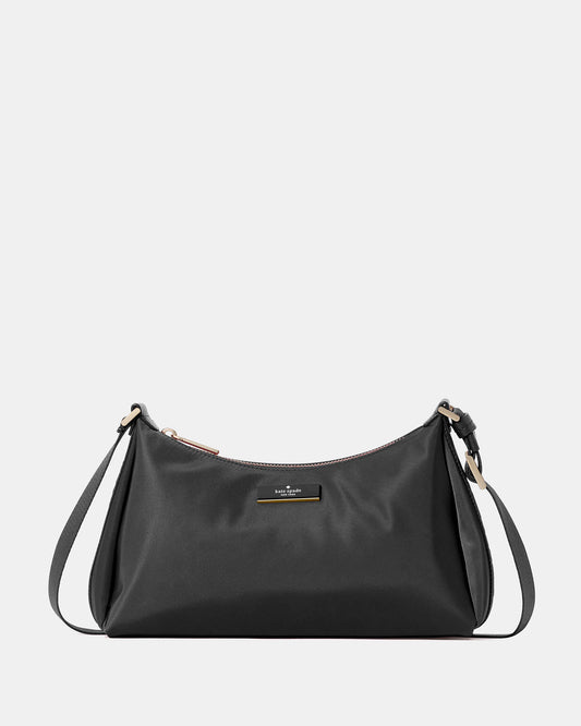 Carter Nylon Small Shoulder Bag Black