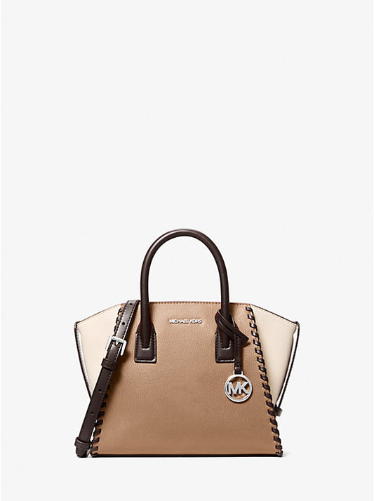 Michael Kors Avril Small Leather Satchel DRIFTWOOD MULTI