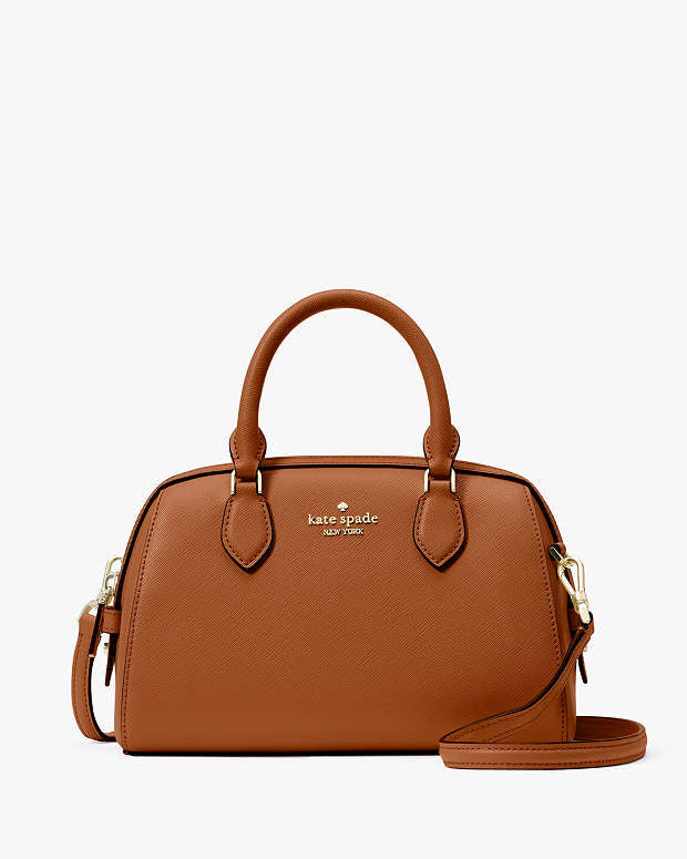 Madison Saffiano Leather Small Duffle Crossbody