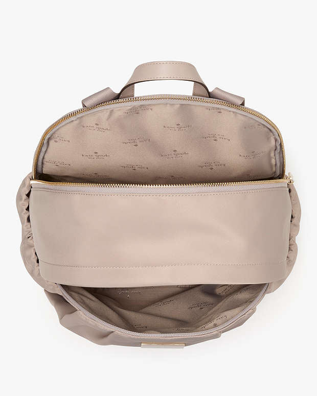 Kate Spade Carter Nylon Large Backpack Cozy Grey
